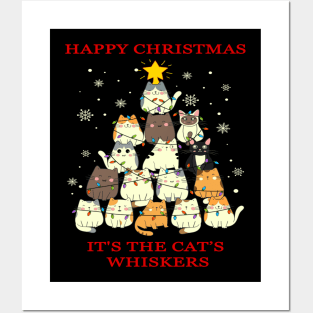 Happy Christmas, It's the Cats Whiskers. Posters and Art